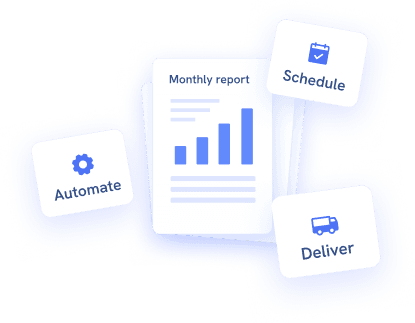 Automated report scheduling and delivery
