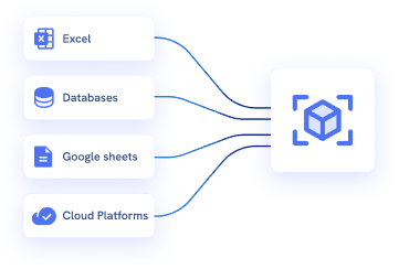Data sources connecting into one view